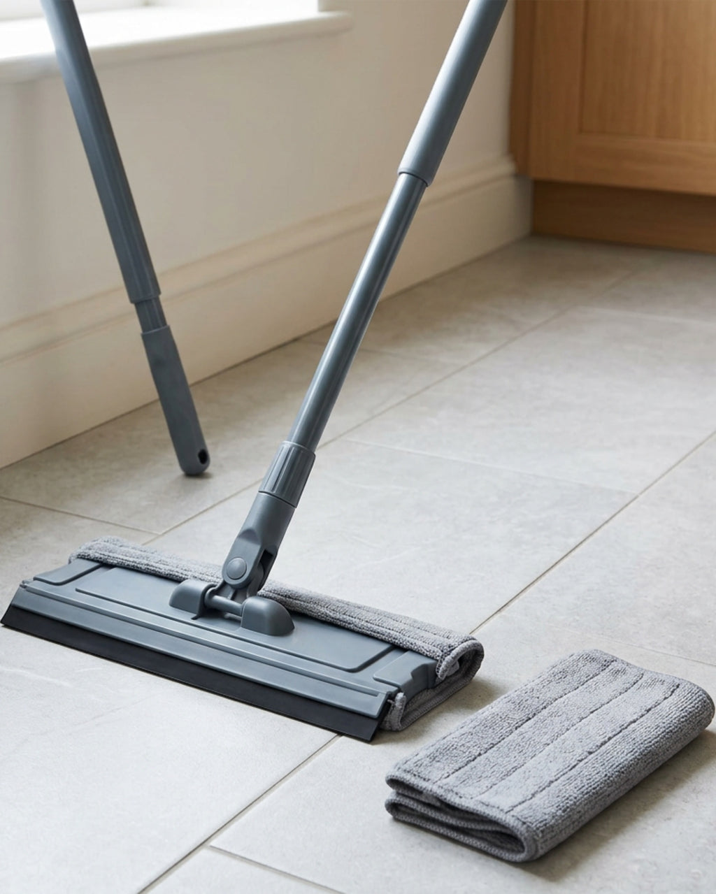 Sofn Double-Sided Floor Wiper Mop 38 cm Slate Gray - Lifestyle view